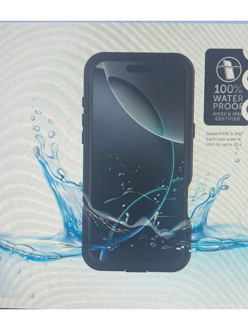 Body Glove Tidal Waterproof Case for iPhone 16 Black/Clear
